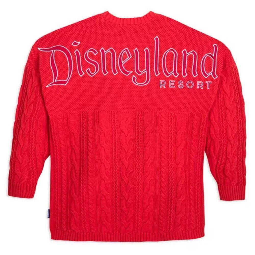 Disneyland Red Cable Knit Sweater Spirit Jersey Size 2X